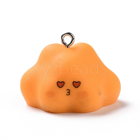 Opaque Resin Pendants RESI-D063-03D-1