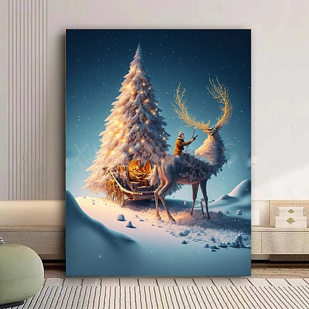 Christmas Reindeer DIY Diamond Painting Kit PW-WGFD89A-11-1