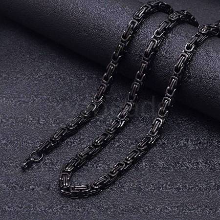 Titanium Steel Byzantine Chains Necklaces FS-WG56795-129-1