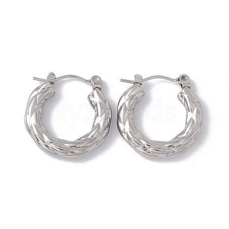 304 Stainless Steel Thick Hoop Earrings for Women EJEW-E199-10P-1