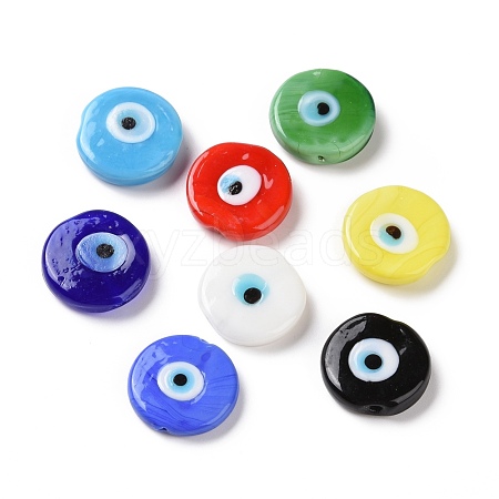 Handmade Evil Eye Lampwork Beads LAMP-E026-01-1