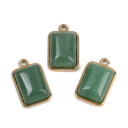 Natural Green Aventurine Pendants STAS-K291-04G-05-1