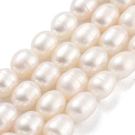 Natural Cultured Freshwater Pearl Beads Strands PEAR-P062-10I-1