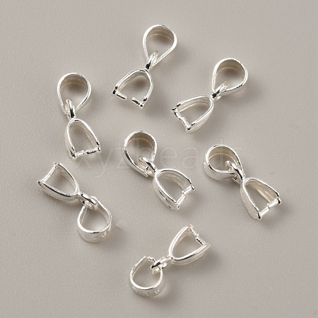 925 Sterling Silver Ice Pick Pinch Bails FIND-WH0114-82S-1