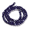 Electroplate Opaque Glass Beads Strands LS-EGLA-A035-P4mm-A09-2