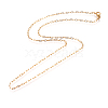 304 Stainless Steel Cable Chains Necklaces MAK-L015-37B-1
