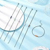 6Pcs 304 Stainless Steel Chain Bracelets BJEW-JB12189-1