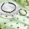 24Pcs 4 Styles Zinc Alloy Rhinestone Slide Charms ALRI-SC0001-66-4