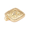 Brass Micro Pave Cubic Zirconia Pendants KK-A161-24G-3