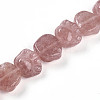 Natural Strawberry Quartz Beads Strands G-M108-A11-01-4