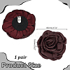 2Pcs Detachable Imitation Leather Shoe Buckle Clips AJEW-AR0005-03A-2