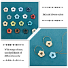 ARRICRAFT DIY Flower Hoop Earring Making Kit DIY-AR0002-52-4