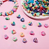 250Pcs 10 Style Handmade Polymer Clay Beads CLAY-SZ0001-53-4