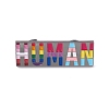 Rainbow Color Pride Flag Rectangle & Word Human Enamel Pin JEWB-G019-04B-1