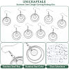 DIY Blank Dome Dangle 304 Stainless Steel Dangle Earring Making Kits EJEW-AB00052-5