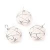 Natural Quartz Crystal Pendants G-D458-07P-06-RS-1