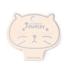 Folding Cat Shaped Paper Jewlery Display Cards for Necklaces CDIS-T004-24-2