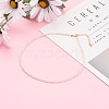 Natural Rose Quartz Beaded Necklaces NJEW-JN03315-02-4