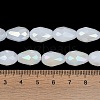 Opaque Solid Color Electroplate Glass Beads Strands EGLA-N013-J6mm-B03-4