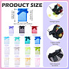 30Pcs 15 Colors Rectangle Organza Drawstring Bags ABAG-TA0001-89-4