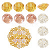 9Pcs 3 Colors Cubic Zirconia Cabochons ZIRC-TA0001-30B-1
