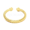 Real 18K Gold Plated 304 Stainless Steel Open Cuff Rings for Women RJEW-B061-02G-01-2