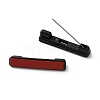Plastic Adhesive Back Bar Pins with Platinum Iron Pins LS-KY-D025-01B-02-1