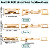 18 Sets 3 Styles Eco-Friendly Brass Watch Band Clasps KK-BBC0008-43-2