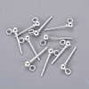 304 Stainless Steel Ball Stud Earrings Findings X-STAS-P227-17S-1