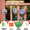 Biyun 3 Sets 3 Style DIY Diamond Painting Wind Chime Kits DIY-BY0001-24-11