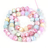 Anti-Tarnish Electroplate Glass Beads Strands GLAA-T025-8mm-14A-2