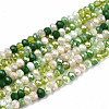 Electroplate Mixed Color Glass Beads Strands GLAA-T006-07-B02-1