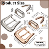 2 Bags 2 Colors Alloy Buckles AJEW-BC0009-25-2