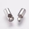 Tarnish Resistant 304 Stainless Steel Magnetic Clasps with Glue-in Ends STAS-L189-29P-3