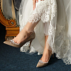 AHADERMAKER 1 Pair Flower Crystal Rhinestone Wedding Shoe Decorations FIND-GA0003-62-5
