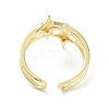 Brass Open Cuff Rings RJEW-D016-02G-3
