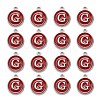 Platinum Plated Alloy Enamel Charms X-ENAM-S118-03G-P-2