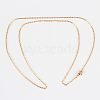 304 Stainless Steel Cable Chain Necklace Making STAS-P045-09G-2
