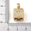 Brass Micro Pave Cubic Zirconia Pendants KK-F919-10A-G-5