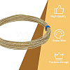 Textured Round Brass Wire CWIR-WH0009-05LG-4