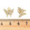 Rack Plating Brass Micro Pave Cubic Zirconia Charms KK-M082-02G-3