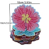 DIY 10Pcs 5D Diamond Painting Flower Cup Mat Kits PW-WG65CB8-01-2