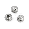 Anti-Tarnish Textured 316 Surgical Stainless Steel Beads STAS-M106-01B-P-1