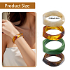 4Pcs 4 Colors Resin Bangles for Women BJEW-JOY0001-01-2
