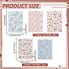 5Pcs 5 Styles Ceramics Clay Water Transfer Paper DIY-ME0001-99C-2