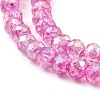 Spray Painted Imitation Jade Glass Beads Strands GLAA-P058-01B-01-3