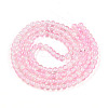 Spray Painted Crackle Glass Beads Strands CCG-Q002-6mm-01-2