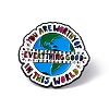 Colorful Word You Are Worthy of Everything Good In This World Enamel Pin JEWB-A005-07-03-1