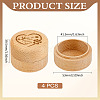 Engraved Wood Pet Fur Storage Keepsake Boxes CON-WH0085-157-2