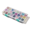 Spray Painted Crackle Glass Beads CCG-JP0001-01-4